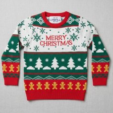 OVX35: Kids Knitted Christmas Jumper (4-18 years)